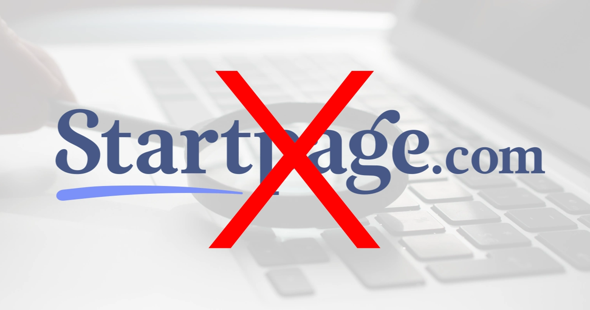 Delisting Startpage From Privacy Guides